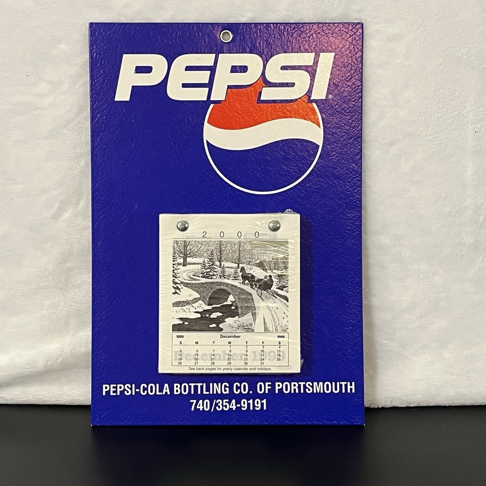 2000 PEPSI-COLA Bottling Co. Wall Calendar UNUSED Portsmouth Ohio Advertising